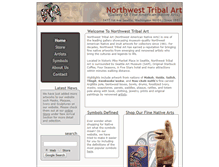 Tablet Screenshot of northwesttribalart.com